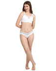 SOIE Woman - Mid Rise Brief With Lace Detailing - Panty -for Women