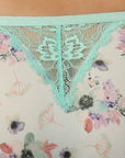 Mid Rise Full Coverage Printed Lacy Brief Panty