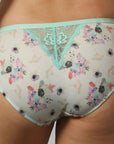Mid Rise Full Coverage Printed Lacy Brief Panty