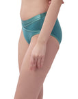 High Rise Full Coverage Panty with Mesh Detailing-(PACK OF 2)