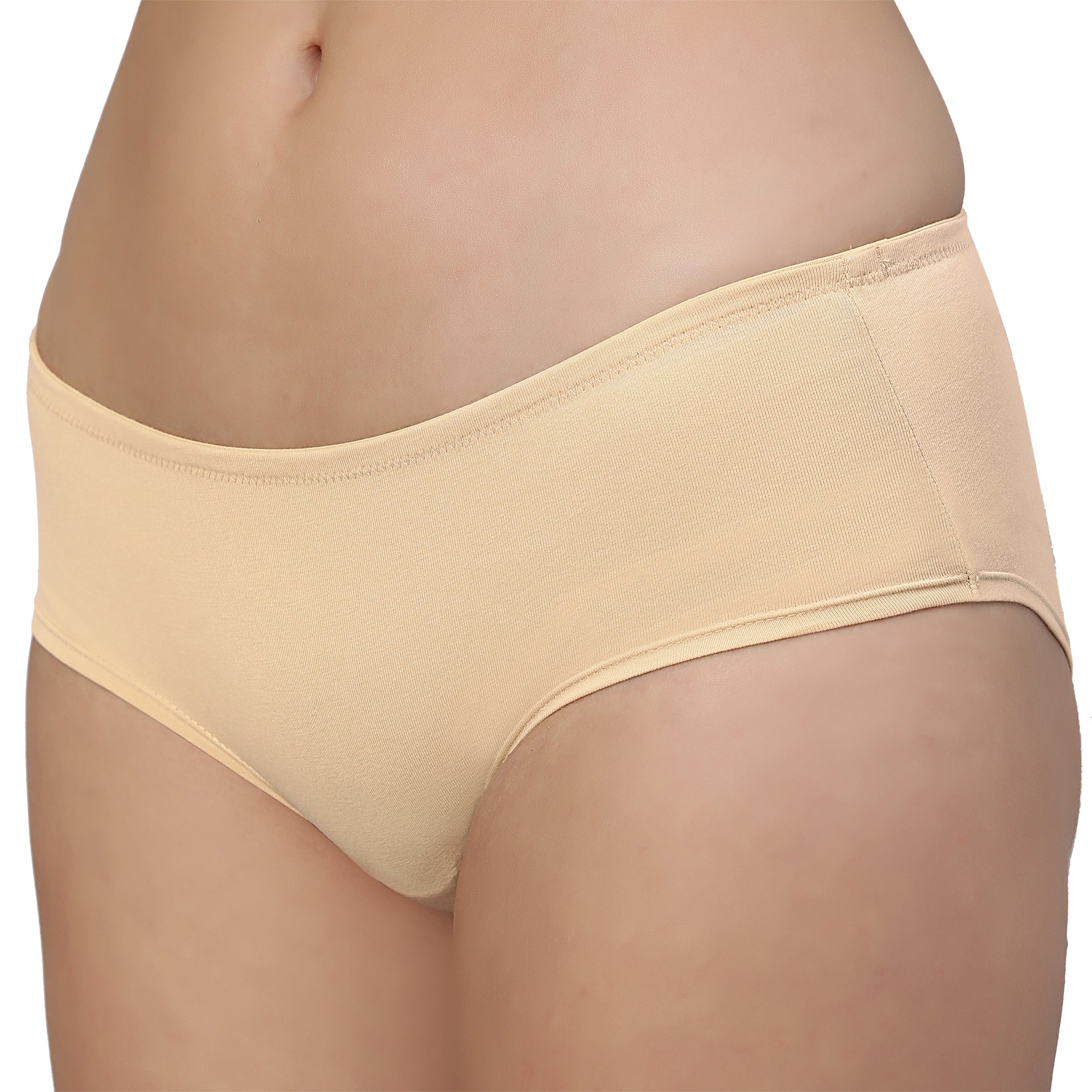 High Coverage Mid Rise Solid Cotton Brief Panty Combo (Pack of 2) - 2MR-26