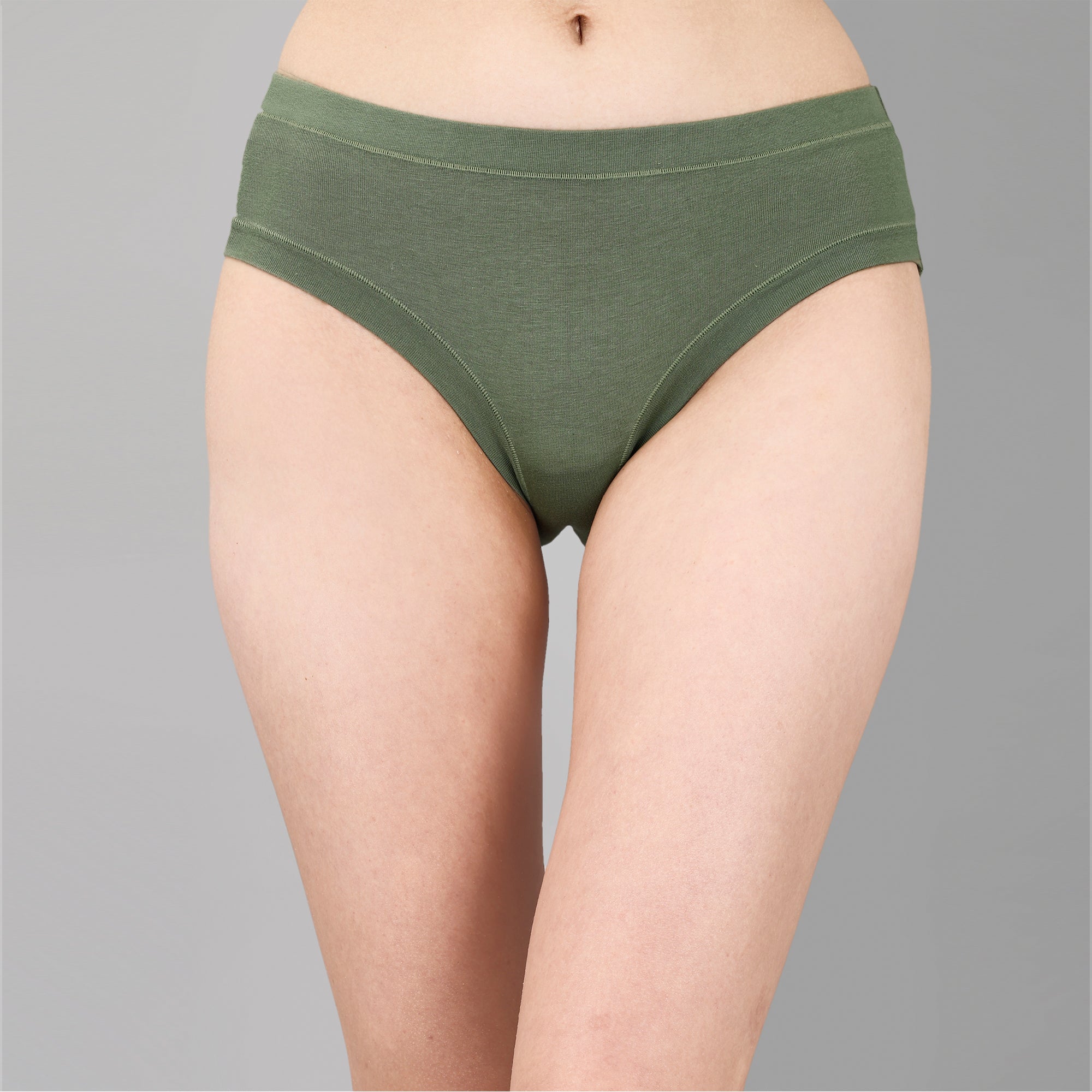 Mid Rise Seamless Cotton Panty - 2CK-33