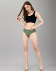 Mid Rise Seamless Cotton Panty - 2CK-33