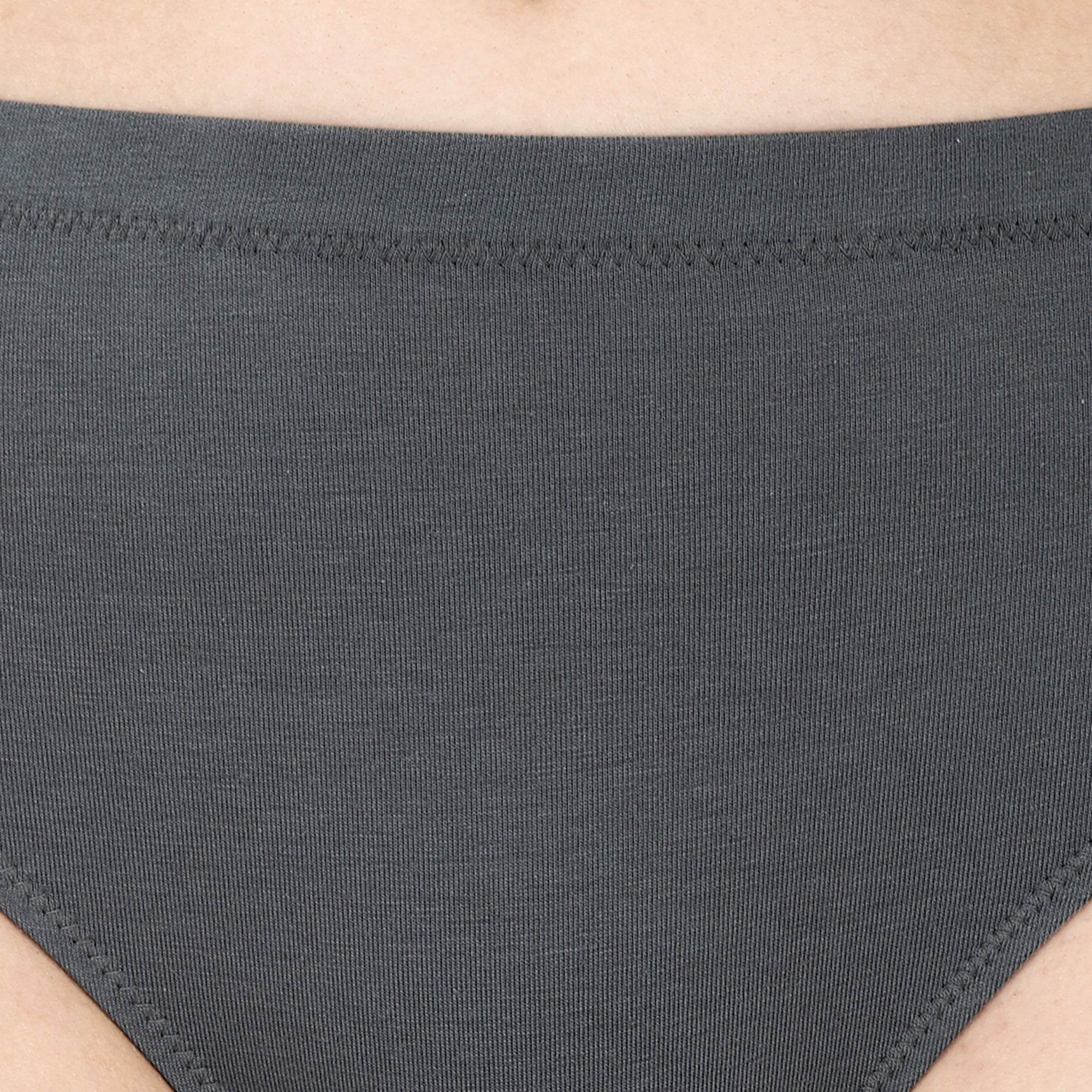 SOIE Woman - High Waist Full Coverage Solid Stretch Cotton Briefs (Pack of 3) - Panty -for Women