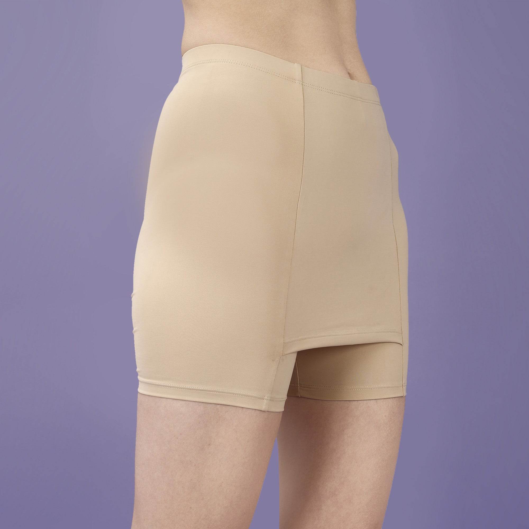 SOIE Woman - Mid Rise Above Knee Length Cycling Shorts with No V-Line - Cycling Shorts -for Women