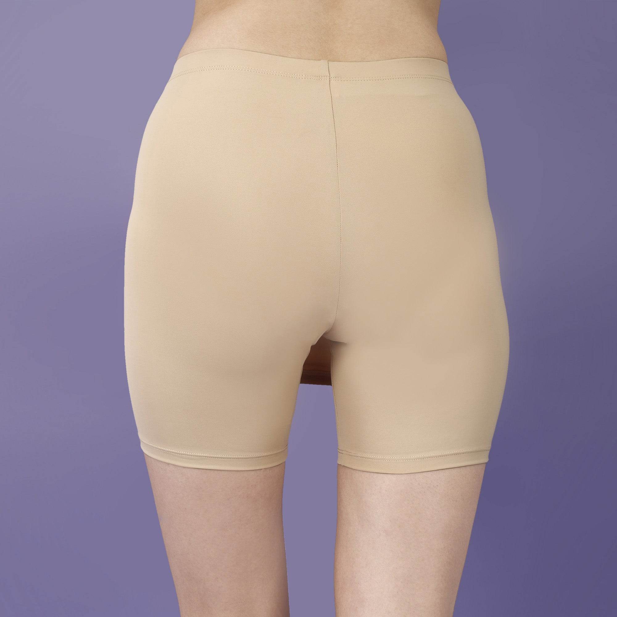 SOIE Woman - Mid Rise Above Knee Length Cycling Shorts with No V-Line - Cycling Shorts -for Women