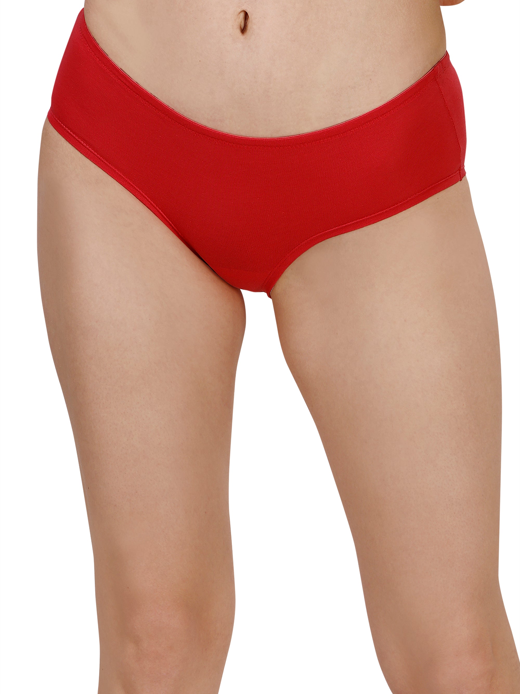 High Coverage Mid Rise Solid Cotton Brief Panty Combo (Pack of 2) - 2MR-26