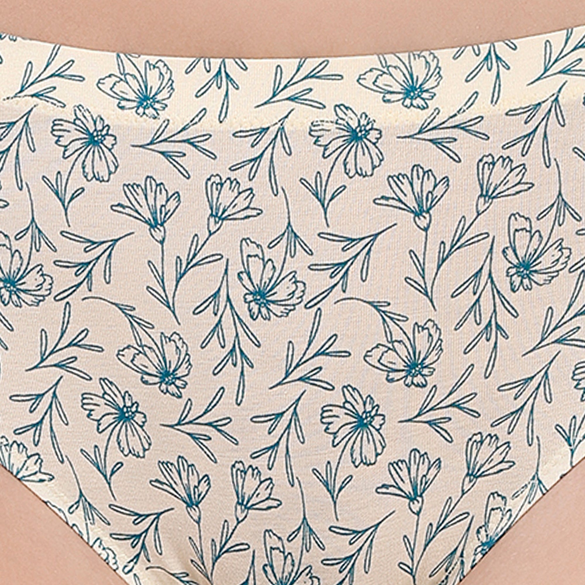 High Waist Full Coverage Printed Stretch Cotton Hipster Panty (Pack of 3) 3HWB-32