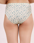 High Waist Full Coverage Printed Stretch Cotton Hipster Panty (Pack of 3) 3HWB-32