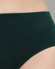 High Rise Full Coverage Solid Colour Cotton Stretch Hipster Panty (Pack of 3) - 3FCB-15A