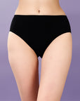 High Rise Full Coverage Solid Colour Cotton Stretch Hipster Panty (Pack of 3) - 3FCB-15A