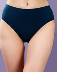 High Rise Full Coverage Solid Colour Cotton Stretch Hipster Panty (Pack of 3) - 3FCB-15A