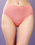 High Rise Full Coverage Solid Colour Cotton Stretch Hipster Panty (Pack of 3) - 3FCB-15A