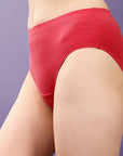 High Rise Full Coverage Solid Colour Cotton Stretch Hipster Panty (Pack of 3) - 3FCB-15A