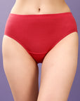 High Rise Full Coverage Solid Colour Cotton Stretch Hipster Panty (Pack of 3) - 3FCB-15A