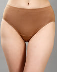 High Rise Full Coverage Solid Colour Cotton Stretch Hipster Panty (Pack of 3) - 3FCB-15A