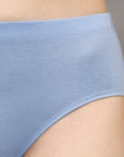 High Rise Full Coverage Solid Colour Cotton Stretch Hipster Panty (Pack of 3) - 3FCB-15A