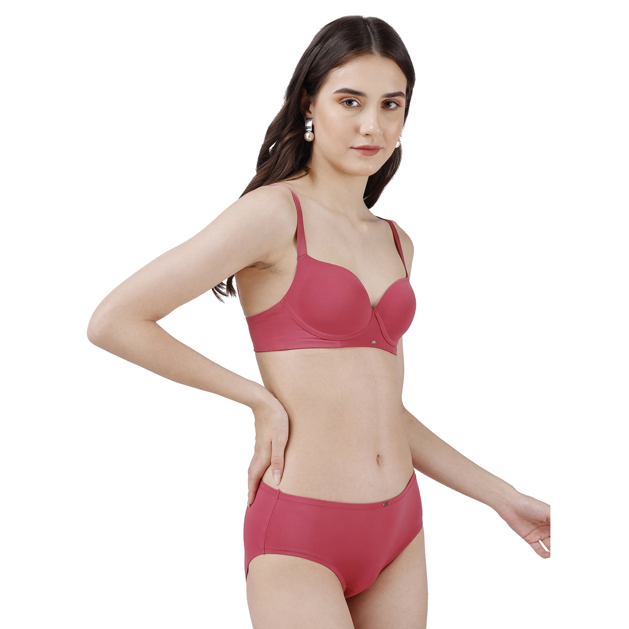 Lightly Padded Push-Up Seamless T-Shirt Bra