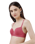 Semi/ Medium Coverage Padded Non Wired T-shirt Bra-CB-133