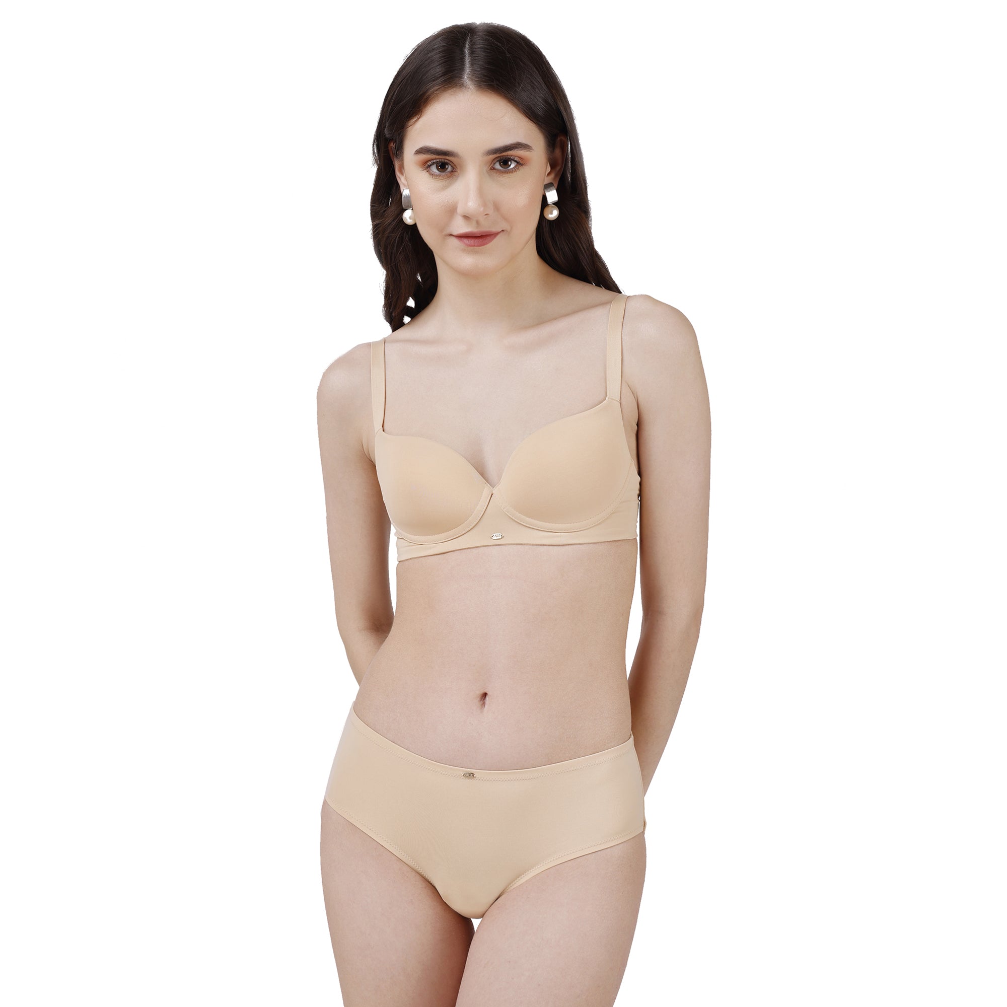 Lightly Padded Push-Up Seamless T-Shirt Bra