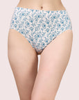 High Waist Full Coverage Printed Stretch Cotton Hipster Panty (Pack of 3) 3HWB-32