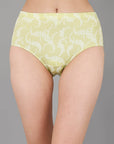 SOIE Woman - High Waist Full Coverage Printed Cotton Briefs (Assorted Pack of 6) - Panty -for Women