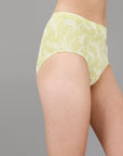 High Waist Full Coverage Printed Stretch Cotton Hipster Panty (Pack of 3) 3HWB-32