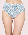 High Waist Full Coverage Printed Stretch Cotton Hipster Panty (Pack of 3) 3HWB-32