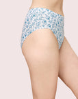 High Waist Full Coverage Printed Stretch Cotton Hipster Panty (Pack of 3) 3HWB-32