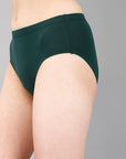 High Waist Full Coverage Solid Stretch Cotton Hipster Panty (Pack of 3) 3HWB-31