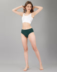 High Waist Full Coverage Solid Stretch Cotton Hipster Panty (Pack of 3) 3HWB-31