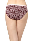 High Rise Full Coverage Solid and Printed Cotton Stretch Hipster Panty (Pack of 3) - 3FCB-17