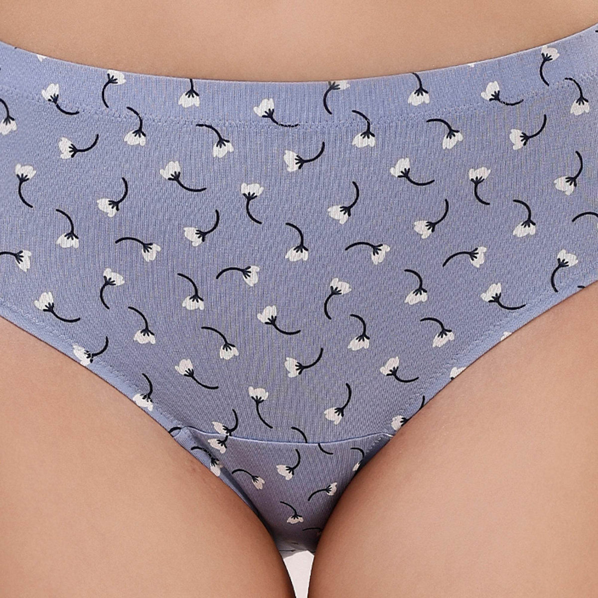 SOIE Woman - High Rise Full Coverage Printed Stretch Cotton Hipster Panty (Pack of 3) - Panty -for Women