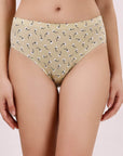 SOIE Woman - High Rise Full Coverage Printed Stretch Cotton Hipster Panty (Pack of 3) - Panty -for Women