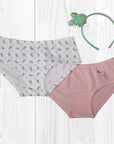 Classic Tweety Printed Brief Combo for Girls-(Pack of 2)-SGL-10