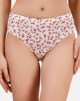 SOIE Woman - High Rise Full Coverage Printed Stretch Cotton Hipster Panty (Pack of 3) - Panty -for Women