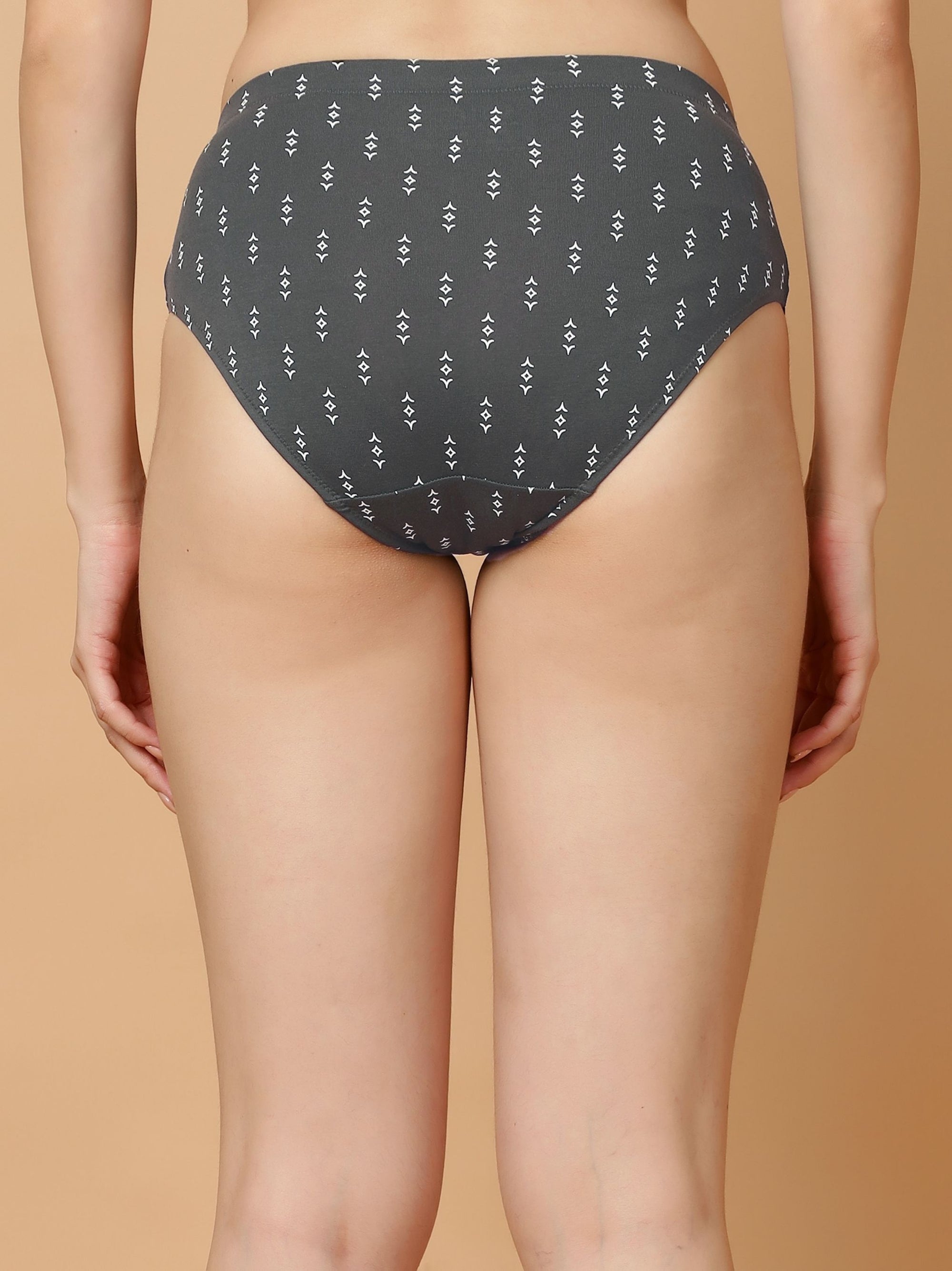 Printed High Rise Cotton Hipsters – Pack of 3
