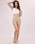 SOIE Woman - High Rise Full Coverage Printed Stretch Cotton Hipster Panty (Pack of 3) - Panty -for Women