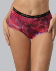 High Rise Full Coverage Printed Boyshorts- FP-1559