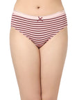 High Rise Full Coverage Solid and Printed Cotton Stretch Hipster Panty (Pack of 3) - 3FCB-17