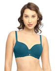 Medium Coverage Padded Wired Lace Bra-FB-550