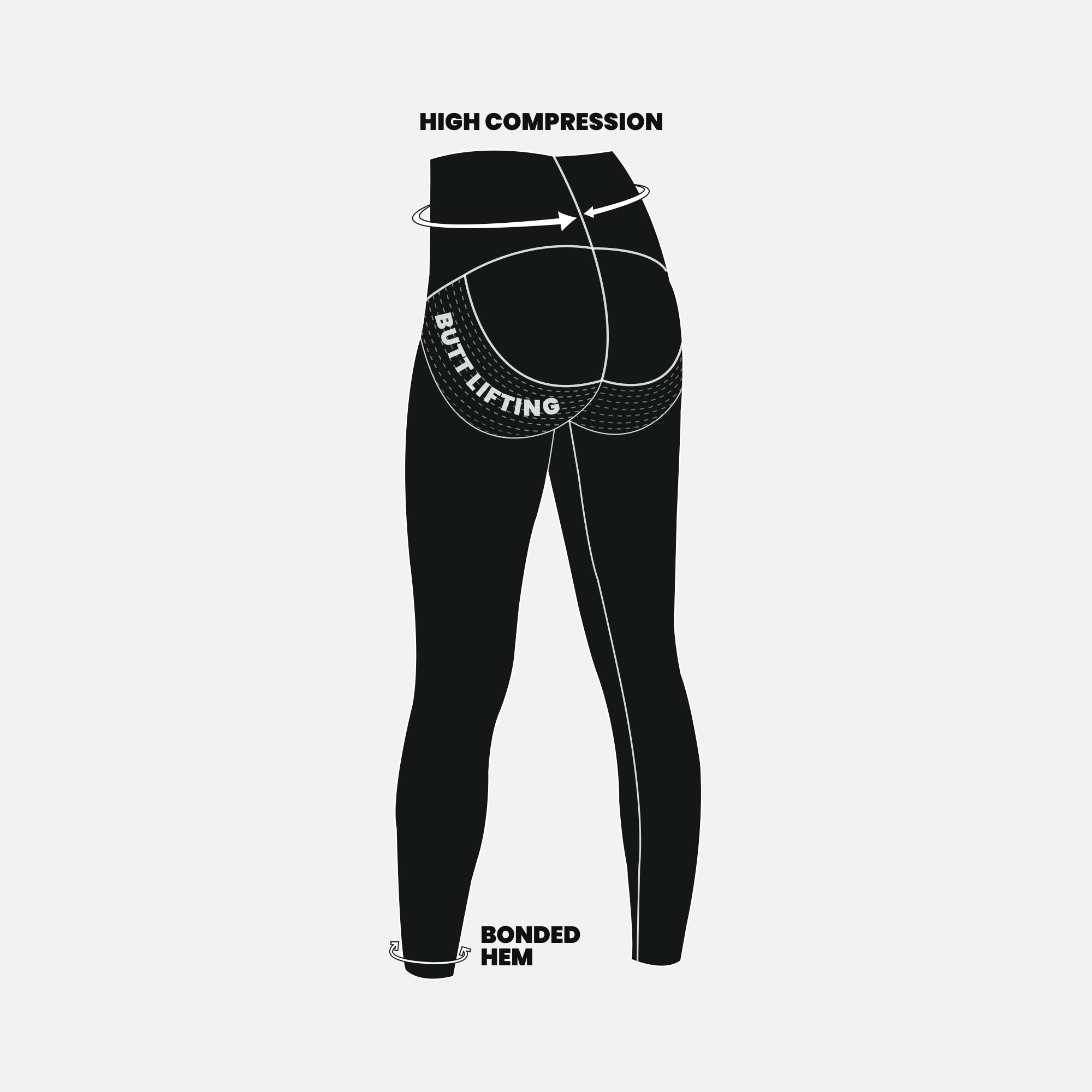 Seamless Quick Dry High Compression Butt Lifting Ankle Length Sports Leggings AT-21