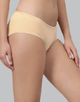 SOIE Woman - Mid Rise High Coverage Solid Colour Cotton Stretch Brief Panty (Assorted Pack of 3) - Panty -for Women