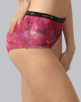 High Rise Full Coverage Printed Boyshorts- FP-1559