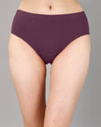 High Rise Full Coverage Solid Colour Cotton Stretch Hipster Panty (Pack of 3)