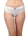 High Rise Full Coverage Solid and Printed Cotton Stretch Hipster Panty (Pack of 3)-3FCB-17