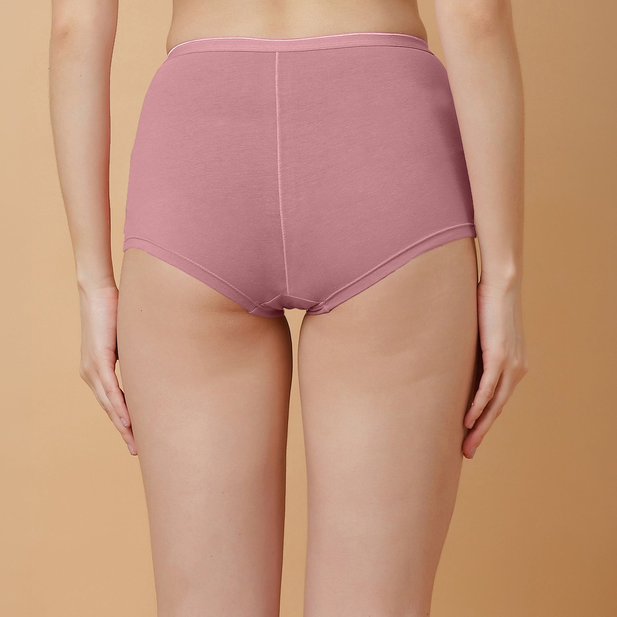 High Rise Full Coverage Cotton Spandex Boyshorts (Pack of 2)