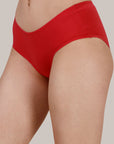 Mid Rise High Coverage Solid Colour Cotton Stretch Brief Panty (Assorted Pack of 2)