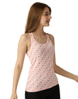 Printed Super Soft Cotton Stretch Racerback Tank Top 3SC-6