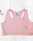 Cotton Spandex Racerback Solid Color Bra for Girls-SGL-4/ SGL-9